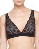 Italia Lace Soft Bra, Black