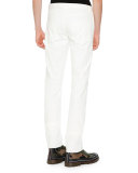 Slim-Fit Denim Jeans, White