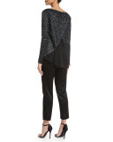 Toile Knit Bateau-Neck Sweater