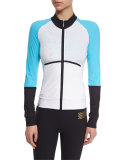 Featherweight Colorblock Zip-Up Sport Jacket, White