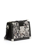 Mitte Mini Brocade Crossbody Bag, Black