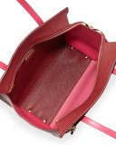 Amy Medium Gancio Leather Tote Bag, Opera/Framboise 
