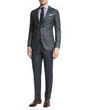Trofeo Flat-Front Trousers, Blue
