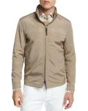 Hooded Wind-Resistant Jacket, Sand