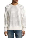 Striped Long-Sleeve T-Shirt, Ecru Stripe