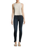 811 Mid-Rise Skinny Jeans with Step Hem, Disguise