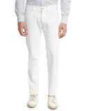 Tasche 5-Pocket Slim-Fit Denim Jeans, White