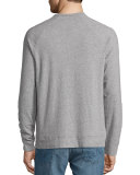 Sueded Jersey Raglan T-Shirt
