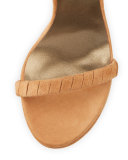 Craft Suede Lace-Up Platform Sandal, Toffee