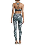 Printed Core Athletic Leggings, Marble