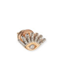 Protect Me 14K Rose Gold & Diamond Evil Eye Stud Earring