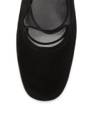 Cordonmid Suede Lace-Up Pump, Black