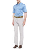 Raleigh Washed-Twill Pants, Gray
