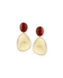 Lunaria Red Jasper & 18K Gold Earrings