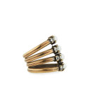 Bronson Stacked Midi Ring, Size 4