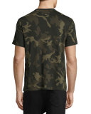 Camo-Print Ringer T-Shirt