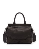 Pilot Suede & Leather Satchel Bag