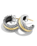 Cable Classics Hoop Earrings with Gold