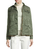 3-in-1 Convertible Jacket w/ Removable Rabbit Fur Vest