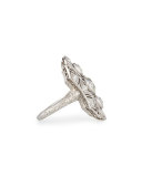 Estate Edwardian Three-Stone Diamond Dinner Ring, Size 4.5