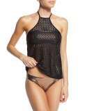 Change Agent High-Neck Tankini & Bandeau Swim Top
