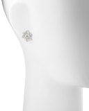 Pensee 18K White Gold Diamond Stud Earrings