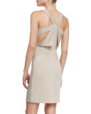 Sleeveless V-Neck Crisscross-Back Dress 