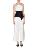 Ward High-Rise Cropped Pants, White