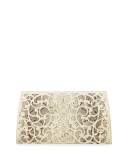 Laser-Cut Scroll Slicer Clutch Bag