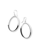 Sterling Silver Glamazon Oval Earrings