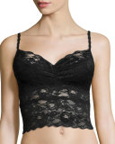 Never Say Never Cropped Lace Camisole, Black