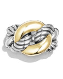 Belmont Curb Link Ring with 18k Gold