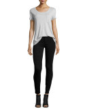 Hoxton Ultra-Skinny Ankle Jeans, Black Shadow