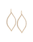 Marquise Leaf Diamond Drop Earrings