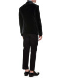 Crown-Logo Textured Long-Sleeve Sport Shirt, Gray