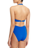 X-Type Zip-Front One-Piece Swimsuit