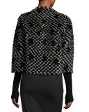 Mink & Beaver Layered Jacket, Black/Gray