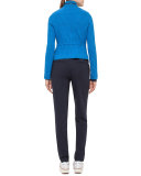 V-Neck Long-Sleeve Jersey Tee, Slate