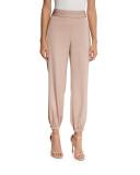 Pascal Tapered Stretch Jersey Pants, Champagne