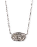 Elisa Druzy Necklace, Platinum-Tone