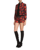 Marisa Floral Jacquard Shorts