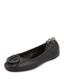Minnie Travel Logo Ballerina Flat, Black