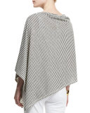 Striped Reversible Poncho, Moon