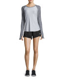 Altertude Hybrid Running Shorts, Black