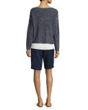 Tencel®-Blend Walking Shorts, Midnight