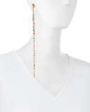 Affinity Multicolor Sapphire Detachable-Drop Earrings, 9"L