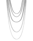 Classic Chain Five-Row Necklace, 17"