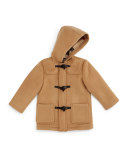 Brogan Hooded Duffle Coat, Camel, Size 3M-3Y