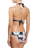 Floral-Print Banded Swim Bottom