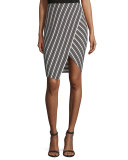 Souk Striped Pencil Skirt, Multi Stripe